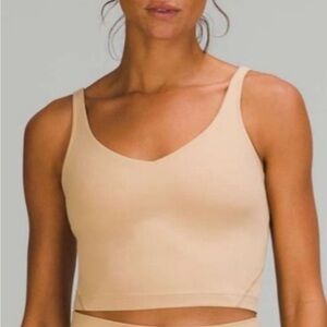 LuLulemon Align Pecan Tan tank top with built in bra Size: 4